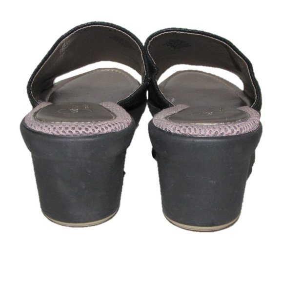 Easy Spirit Antigravity Black Sparkly Wedge Mule - Picture 5 of 8